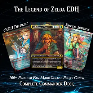 ️ SAVIOR OF HYRULE ANIME MTG PROXY COMMANDER DECK – PREMIUM COLLECTOR SET