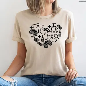 Optometry Heart Shirt, Graduation Gift TShirt, Optometry Graphic Tees, Funny Optometrist TShirt, Eye Doctor Tee , Unisex Vintage Shirt