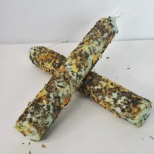 Money Candle Handmade Candlestick 6"
