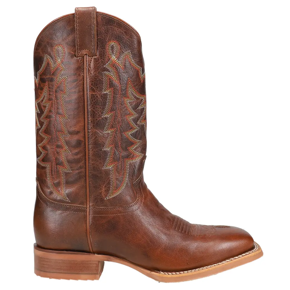 Justin Boots Mens Carsen Square Toe Pull On  Casual Boots Mid Calf - Brown