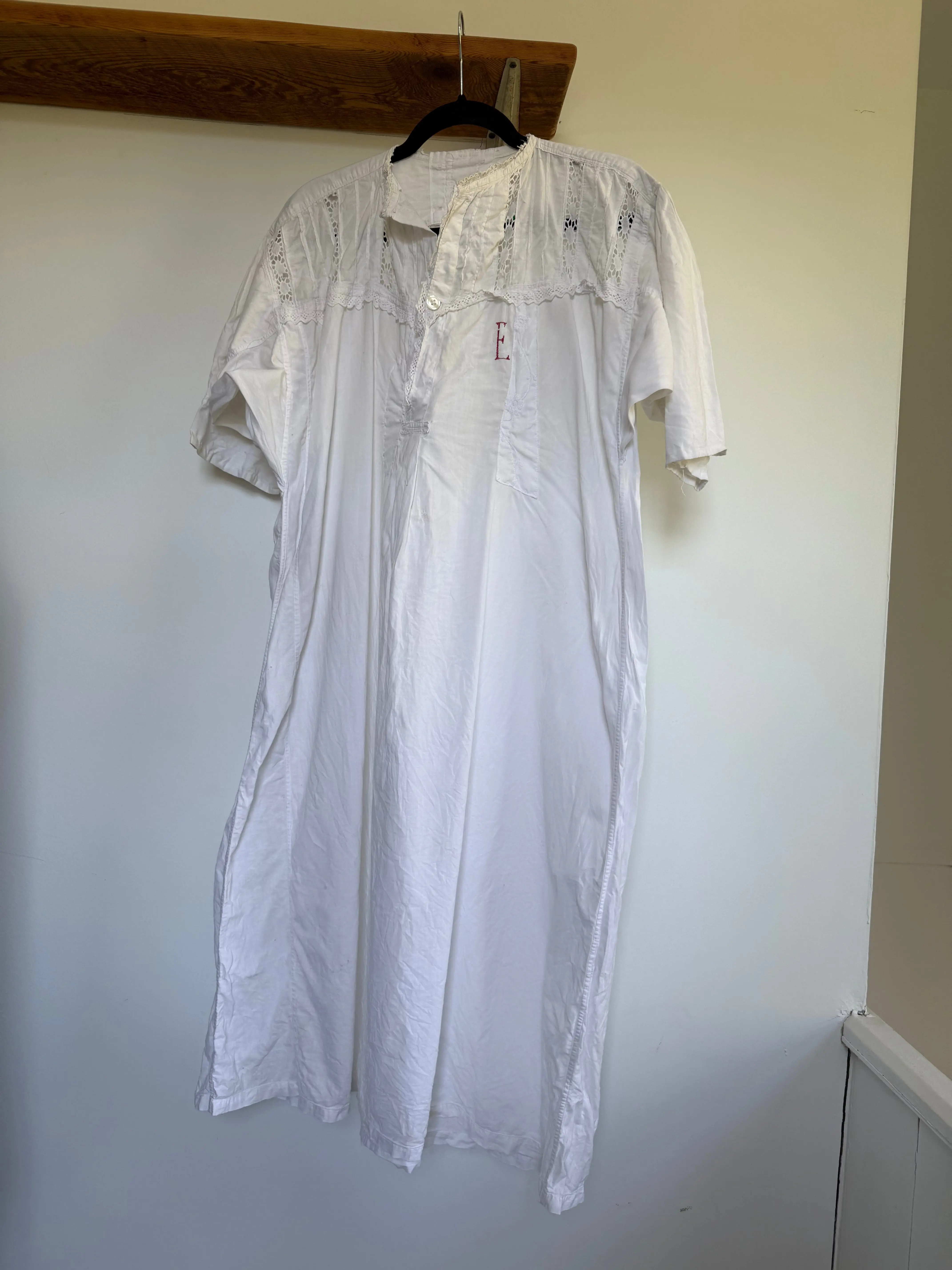 Early 20th Century French Cotton Gown