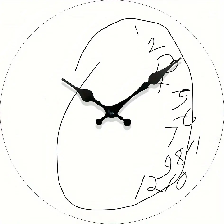 DIY Paintable Graffiti Wall Clock Silent Fashion Indoor Home Decoration Gift # GraffitiWallClock # DIYClock # SilentWallClock # HomeDecorGift # PaintableClock # ArtWallDecor # UniqueHomeOrnament