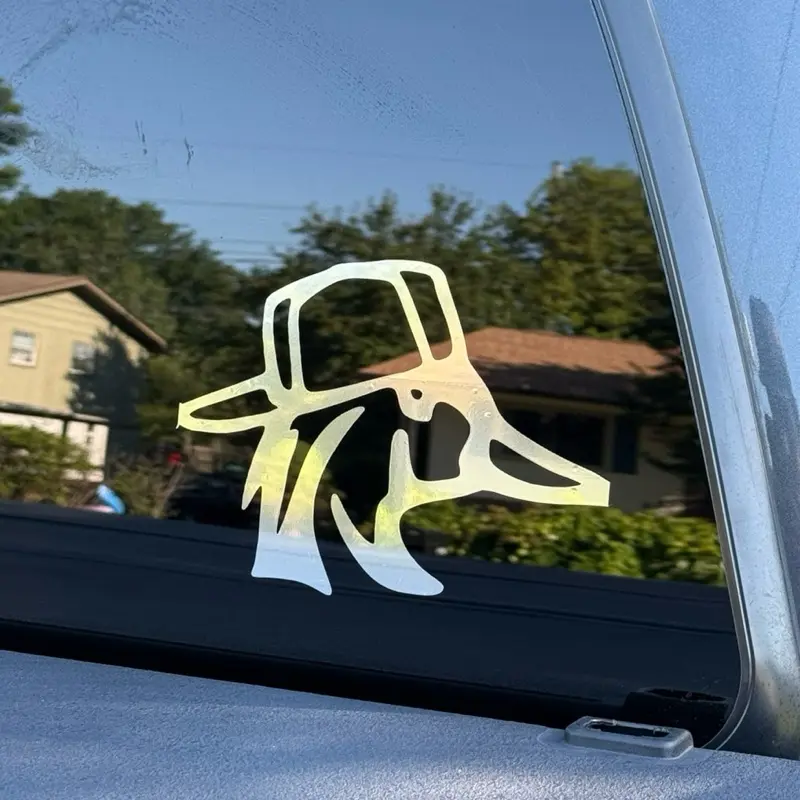 Backwards Hat Duck Decal