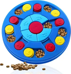 Interactive Dog Puzzle Toy for IQ Training & Treat Dispensing Slow Feeder Brain Game for Puppies Dogs & Cats Mental Stimulation Fun Feeding Toy Level 1-3