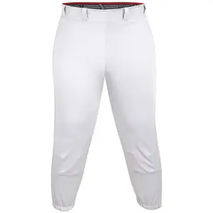 Knicker/Yoga Style Softball Pants For Girls (White)
