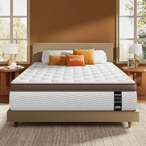BedStory 14'' F/Q/K Bed, firm sweet night safe Spring Mattress gel infuse memory foam Cooling Hybrid Mattress hotel mattress