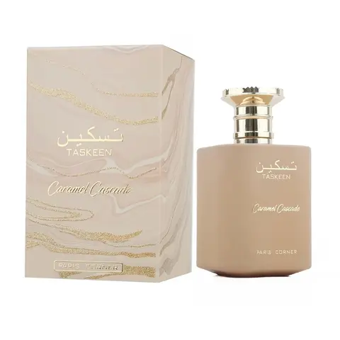 Paris Corner Taskeen Caramel Cascade Edp 3.4 Fl Oz Unisex Fragrance Women Sweet Honey Accents Sensual Musk Undertones