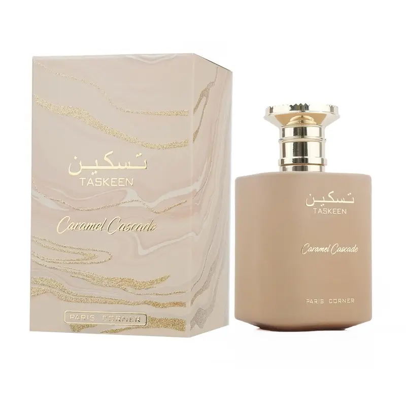 Paris Corner Taskeen Caramel Cascade Edp 3.4 Fl Oz Unisex Fragrance Women Sweet Honey Accents Sensual Musk Undertones