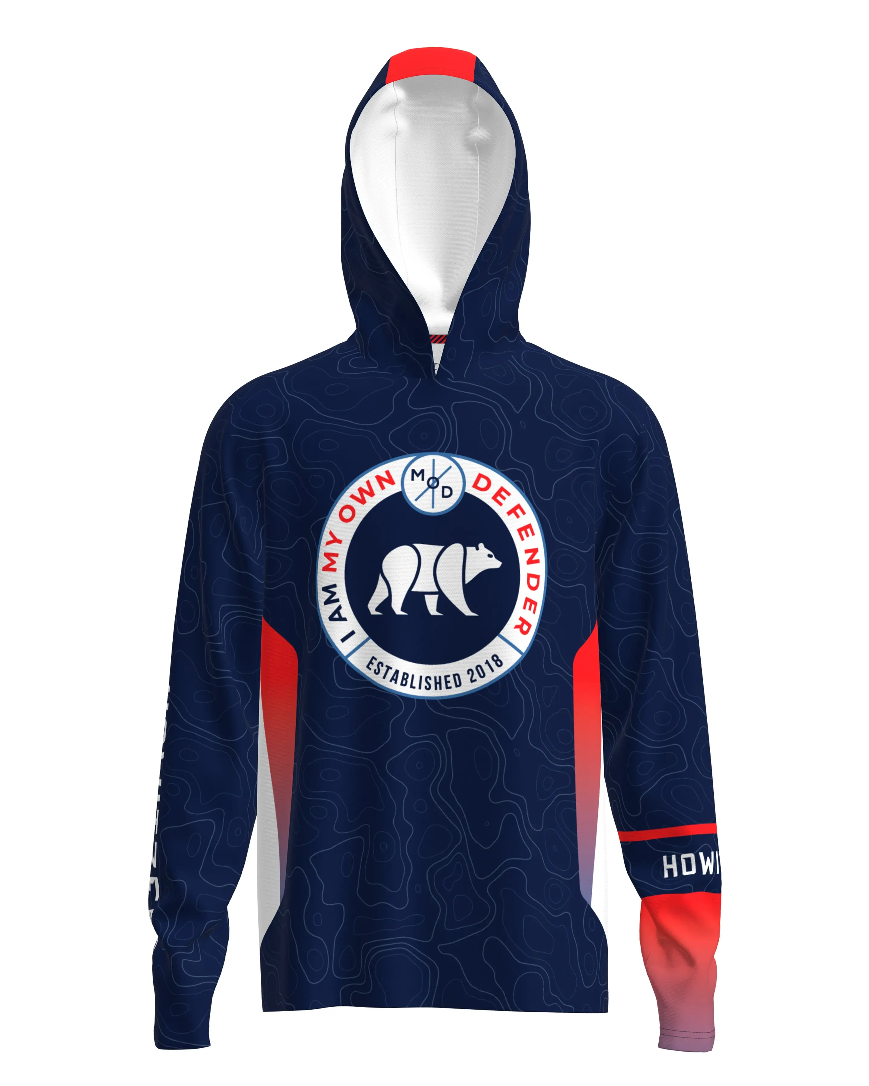 Howitzer Men's Defender Graphic Pullover Hoodie Sweatshirt - Long Sleeve, Wrinkle-Free, Moisture-Wicking DRI*LITE Fabric, UPF Sun Protection, Lightweight, Stretch, Biker Outfits, All Seasons Casual, Sweatshirts