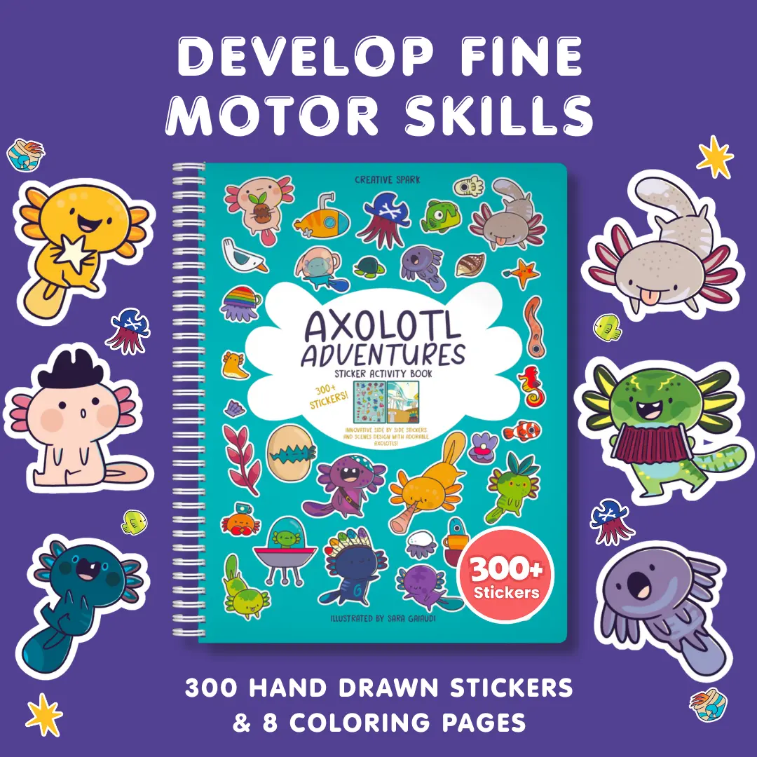 Axolotl Sticker Book