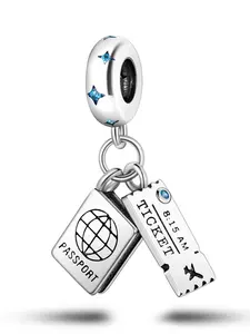 Silver Color Bead Pendant Necklace DIY Jewelry Making, Perfect Gift for Women, Travel Style Accessory for All Seasons