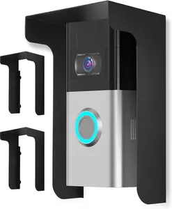 2 PC Doorbell Cover Weatherproof, Metal Video Doorbell Protector with Rain Shield, Outdoor Doorbell Housing for Camera, Intercom and Access Control Systems