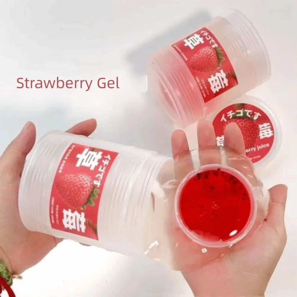 300ML Non-Stick Transparent Fake Water Slime, High-Aesthetic Juice-Squeezing Bubble Gel, Non-Toxic Stress Relief Toy for Anxiety Relief, Cute Fidgets, Fidget Toy Lovers & Sensory Activities