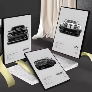 Dodge Challenger SRT Hellcat Redeye Painting Calligraphy Gift with prints Home bedroom living room decoration promotion and display suitable for bedroom bar parlor home decor gift fade-Resistant, Non-sticky, vibrant Wall print poster