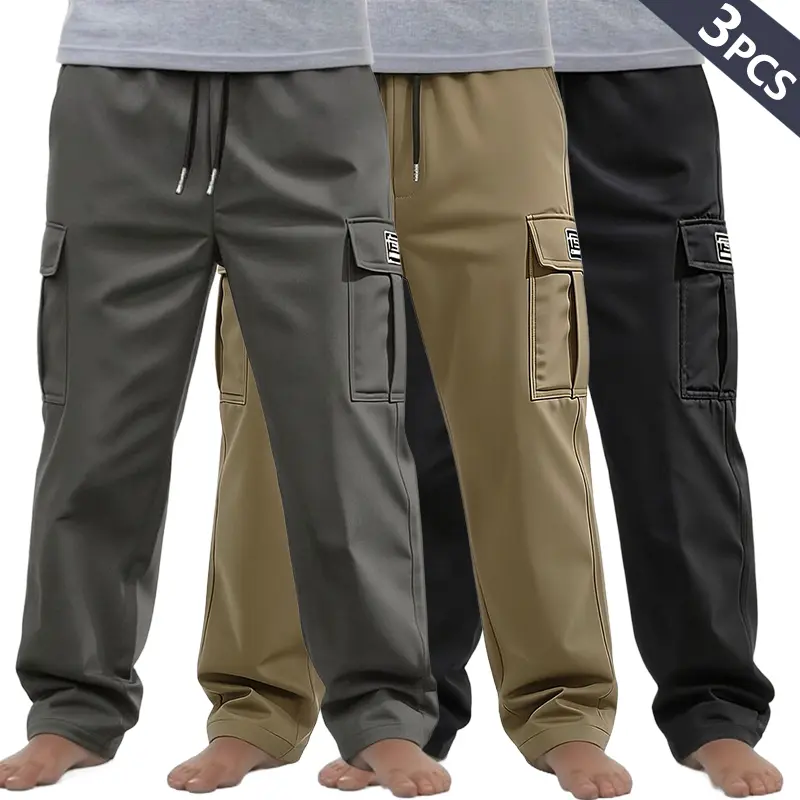 Dark gray + khaki + black