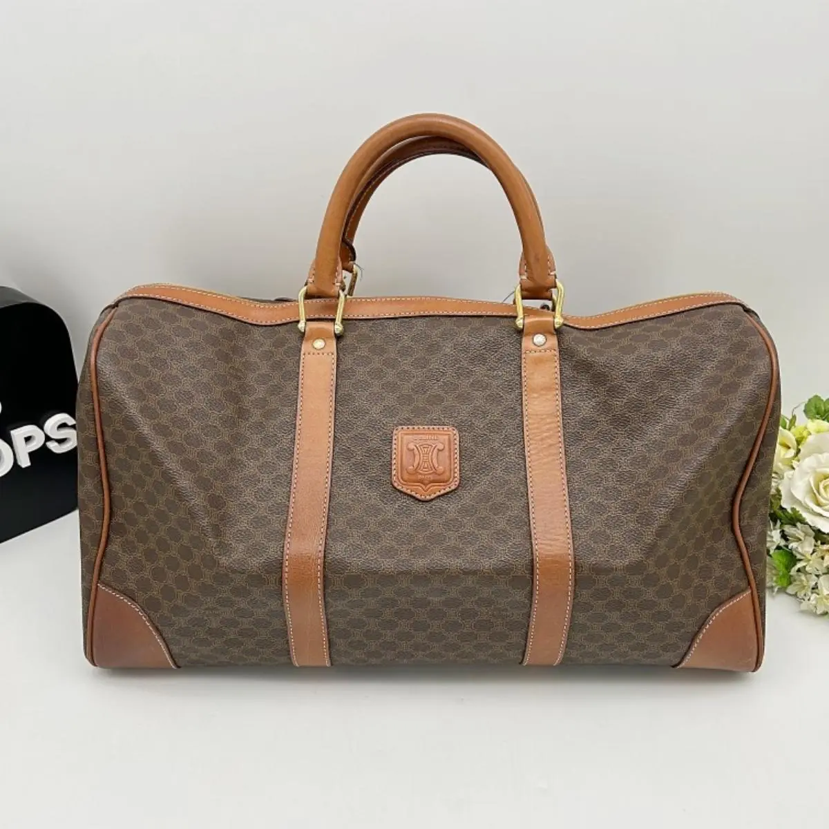 Pre-owned Celine As Shown Shoulder Bags Vintage Macadam Triomphe Travel Bag ce3324cc