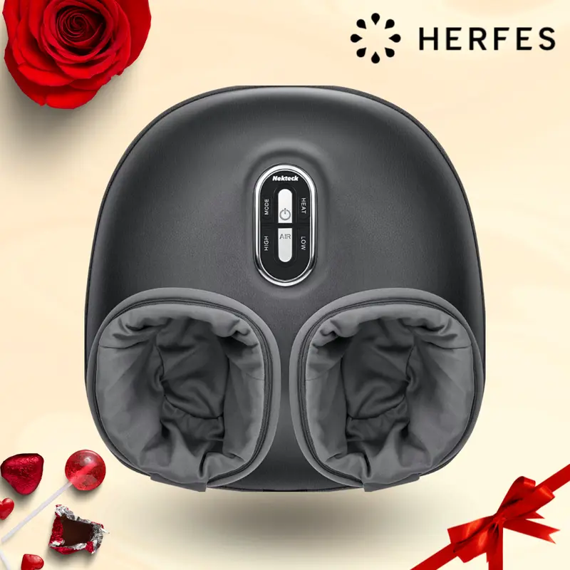 Shiatsu Foot Massager with Soothing Heat, Deep Kneading Therapy & Air Compression, Promotes Blood Circulation, Foot Comfort, Adjustable Settings For Sensitive Feet, TikTokShopStockUp