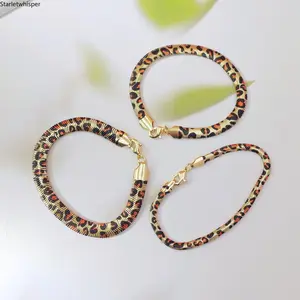 2026 New Leopard Print Bracelet for Women, Trendy Y2K Baddie Aesthetic, Mocha Moccacore Minimalist Luxury Design, Bold Statement Fashion Jewelry for Daily Wear, Parties & Street Style Outfits