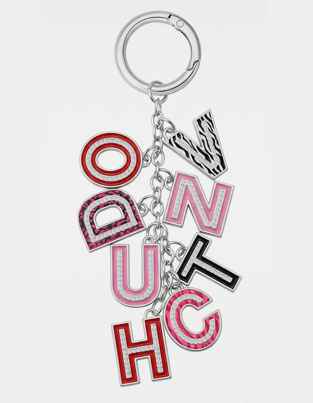 VON DUTCH  Womens Letter Bag Charm, Multi-Colored