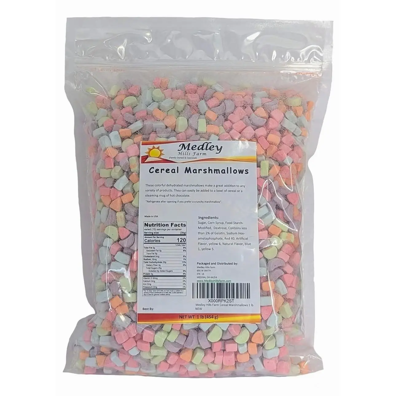 Medley Hills Farm Dehydrated Cereal Marshmallows 1 lb