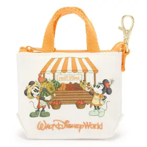 Disney Store Mickey and Minnie's Fruit Stand Micro Canvas Tote Charm – Walt Disney World
