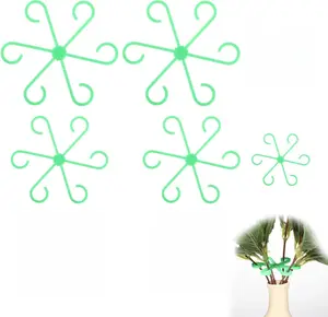 8 Pcs Stem Supports for Indoor Plants, Climbing Houseplant Stem Holder Flower Plant Support Stakes, 4 Sizes Indoor Plants Stakes for Plant Growth Accessories
