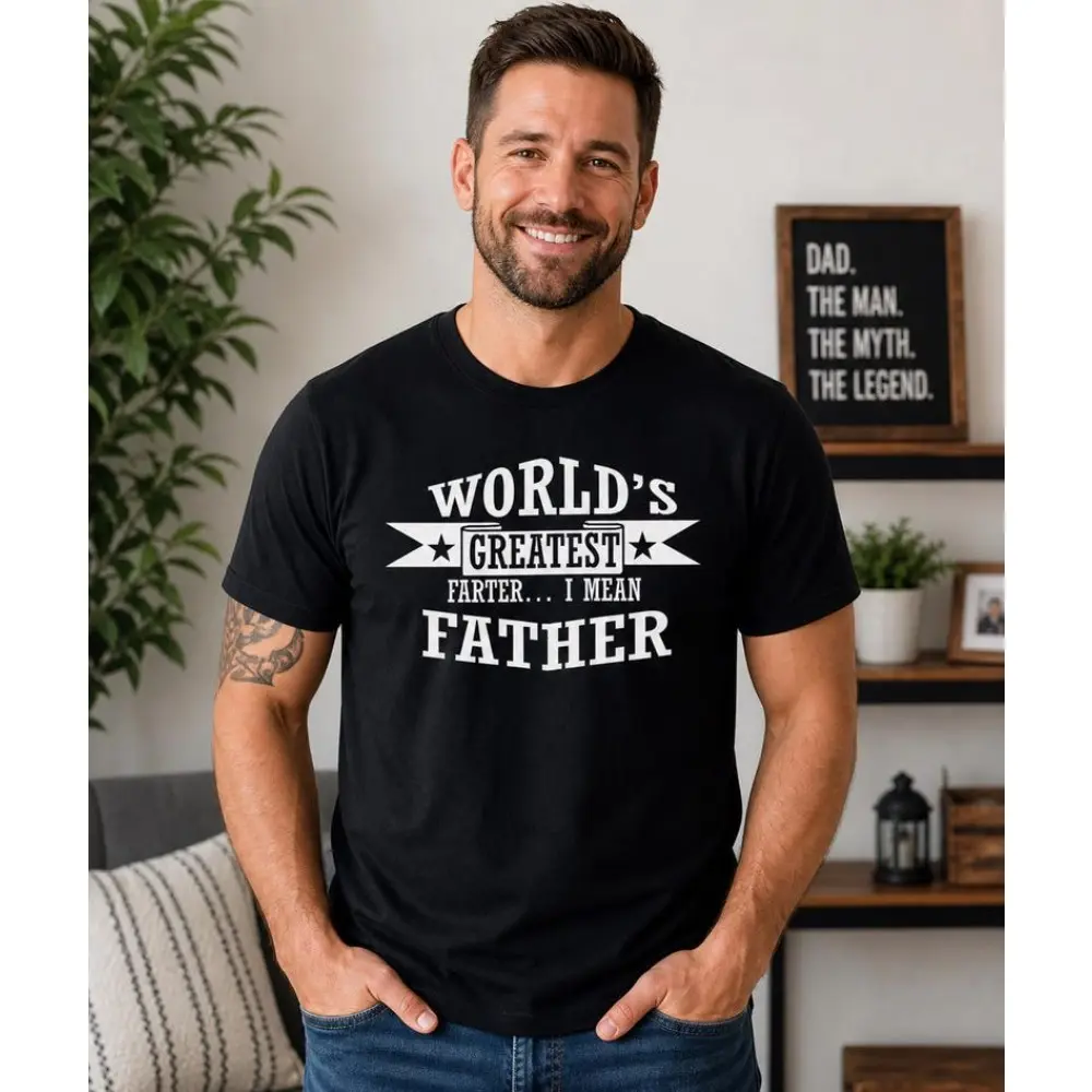 Worlds Greatest Farter Shirt, Funny Dad Tee, Fathers Day Gift, Dad Joke Shirt, Mens Graphic Tee