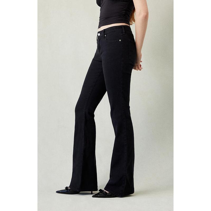 Pacsun Women's Jade Low Rise Bootcut Jeans Stretch Black