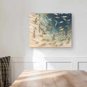 MWW C1MP16203U7HEC 16 x 20 in. Away From the Sand - Beige Metal Print Wall Art for Home Decor