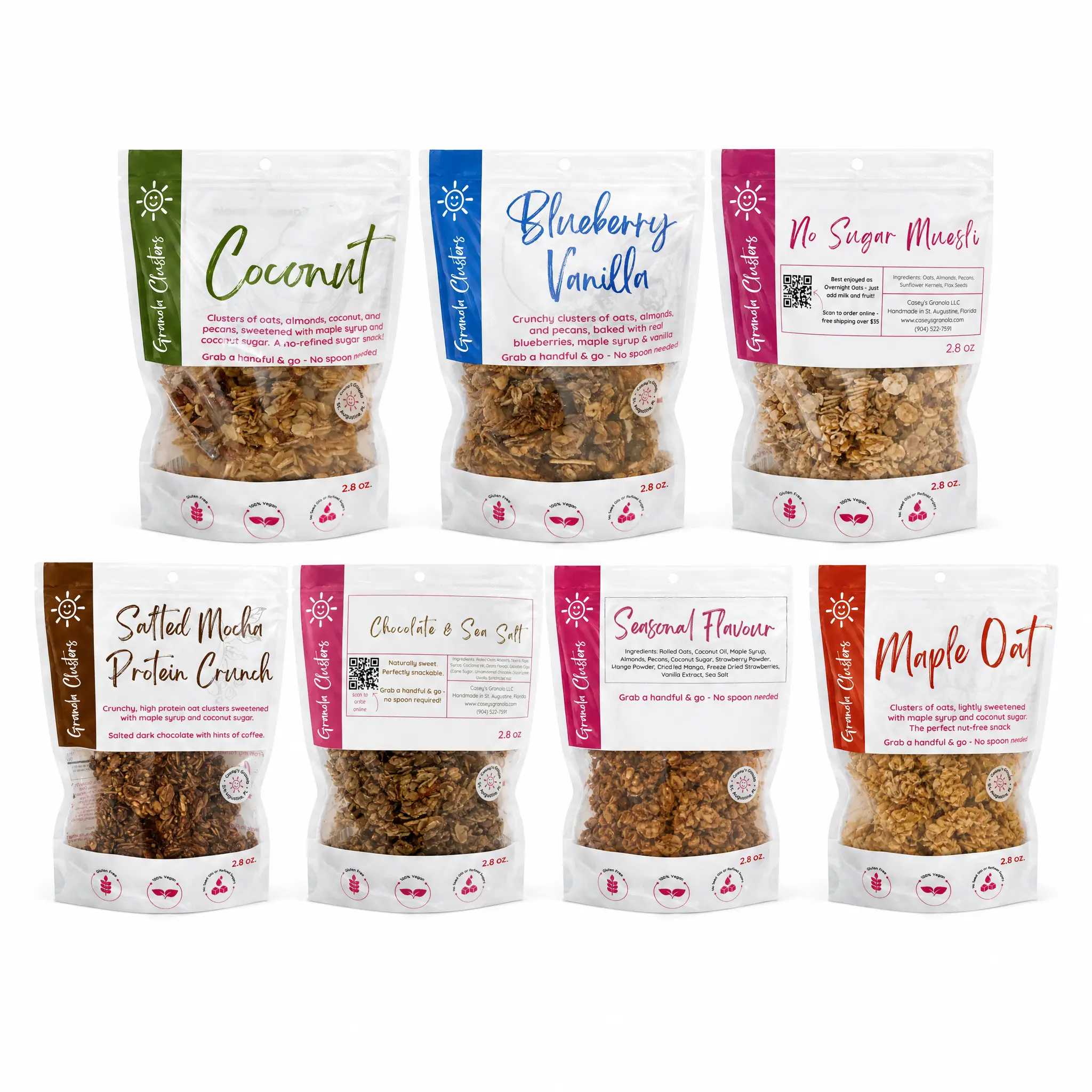 7-Flavor Variety Pack — Gluten-Free Granola Clusters 7-Flavor Variety Pack — Gluten-Free Granola Clusters