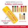 Burt's Bees Limited Edition Holiday Mini Mega Balm | 20 Lip Balm Set in Oversized Container | Hydrating Lip Care Bundle