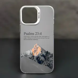 Psalm 23 Case for iPhone 16 Pro Max 15 Plus 14 13 12 11 XS XR Bible Christian Pattern Shockproof Silicone PC Back Protective Smartphone Cover Gifts for Women Men