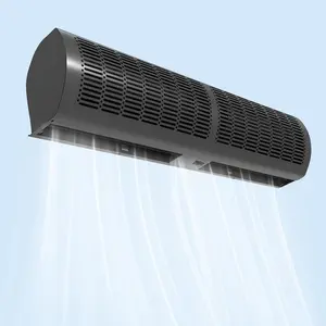 Commercial Wall Mounted Air Curtain 36 Inch, Fly Fan Door with 2-Speeds & Wind Direction Adjustable, Push Button Operation Switch Wind Speed, Door Fans for Bugs Easy to Install