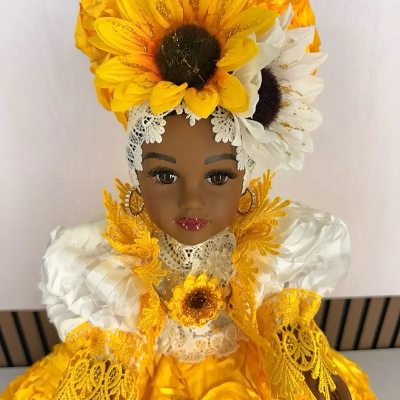 18in Oshun Spiritual Doll, Trendy Outfit Included, Religious Room Decor for Home Supplies
