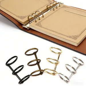 8pcs Reliable Iron Book Binding Clips, Multi-Functional Binding Rings for DIY Photo Album & Journals