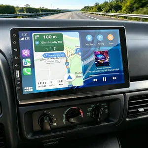 9"Car Stereo for Ford F150/F250/F350 1992-1997 with Wireless CarPlay & Android Auto,IPS Touchscreen,Single Din Car Audio Receivers with Bluetooth,Mirror Link,SWC,FM AM,Back Camera