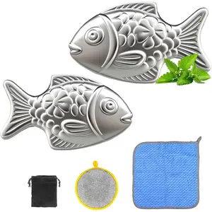 2 Packs Iron Fish, Natural Iron Supplement for Iron Deficiency, Safe Cooking Tool to Enrich Food & Water, Ideal for Anemia & Vegan Diets, No Side Effects, 5 Year Supply, Use Once Daily!