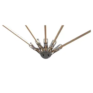 5 Silver Finger Aluminum Bracket