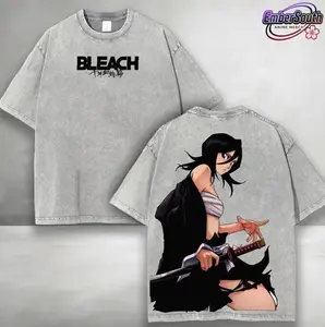 Kuchiki Rukia BLEACH Washed T-Shirt, Hoodie, Unisex Oversize Heavyweight Cotton Vintage Washed Tee Gift For Anime Fan, Bleach T-Shirt, Oversize Shirt, Vintage Outfit, Gift for fan, Y2k Styles REU