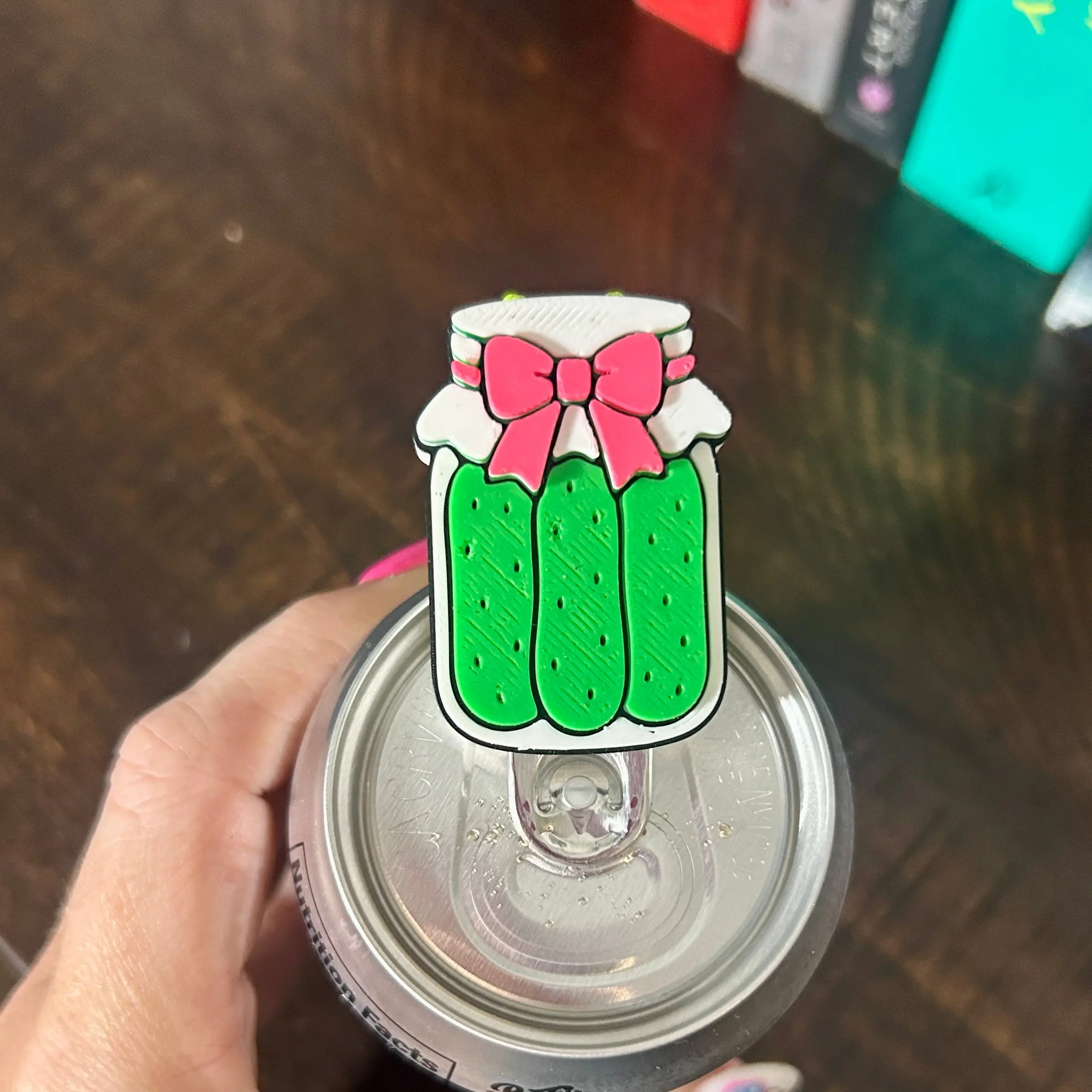 Nail Saver Pop Tab Keychain - Pickle Jar