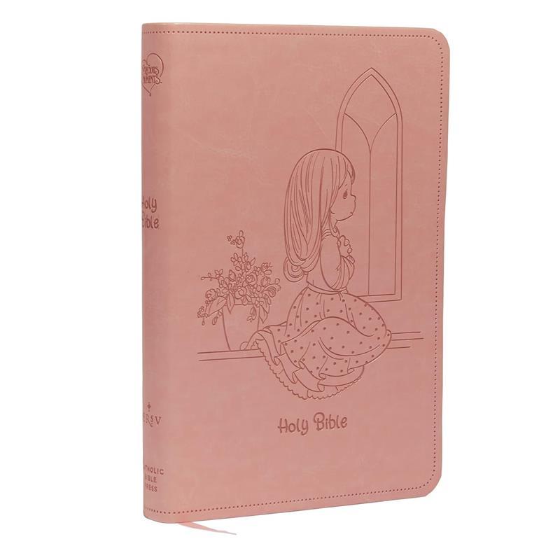 NRSVCE, Precious Moments Bible, Pink, Leathersoft, Comfort Print: Holy Bible