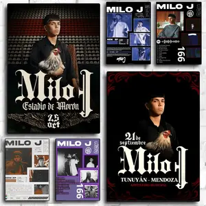 Rapper Singer M-Milo J Poster HD Sticky Waterproof Wall Art | High Quality Print Aesthetic Home Living Bedroom Bathroom hallway Decor Trendy Room Decoration | Multiple Size Options Available