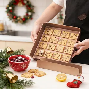 2 pieces of biscuit cutter, long non stick rectangular biscuit cutter, carbon steel biscuit mold, U-shaped biscuit cake bread mold, suitable for baking soft candy French bread desserts