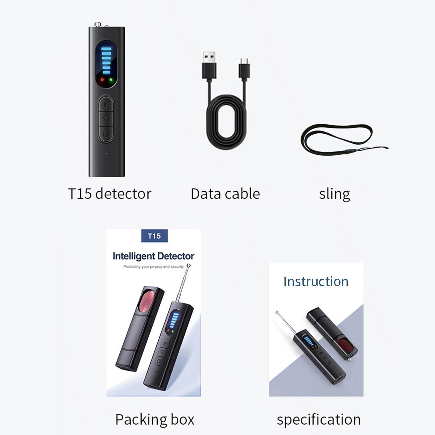 Hidden Camera detector GPS Tracker Device for Hotel, Airbnb, Travel, Car, Bathroom, Office, Wireless Signal Infrared Scanner, Anti-Positioning Monitoring, Hotel Anti-Spy Detector Security Detection Automatic Alerts Remote One Black Portable Protection Hidden Camera detector GPS Tracker Device for Hotel, Airbnb, Travel, Car, Bathroom, Office, Wireless Signal Infrared Scanner, Anti-Positioning Monitoring, Hotel Anti-Spy Detector Security Detection Automatic Alerts Remote One Black Portable Protection