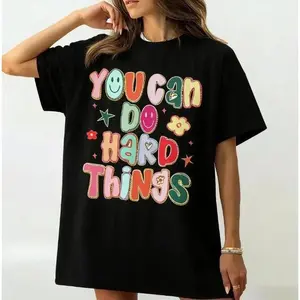 You Can Do Hard Things Teacher Shirt, School Counselor T-Shirt, Special Education Teacher Shirt, SPED Teacher Shirt Gift Women Top