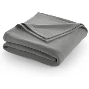 Twin Size Fleece Bed Blanket| Comfy Supersoft Fleece Blanket – All-Season Light Weight Throw Blanket| Luxuriously Soft| Throw Blanket for Couch and Sofa| Machine Wash| Gray