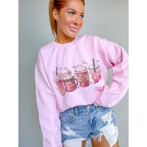 Cute Coffee Valentine Graphic Top