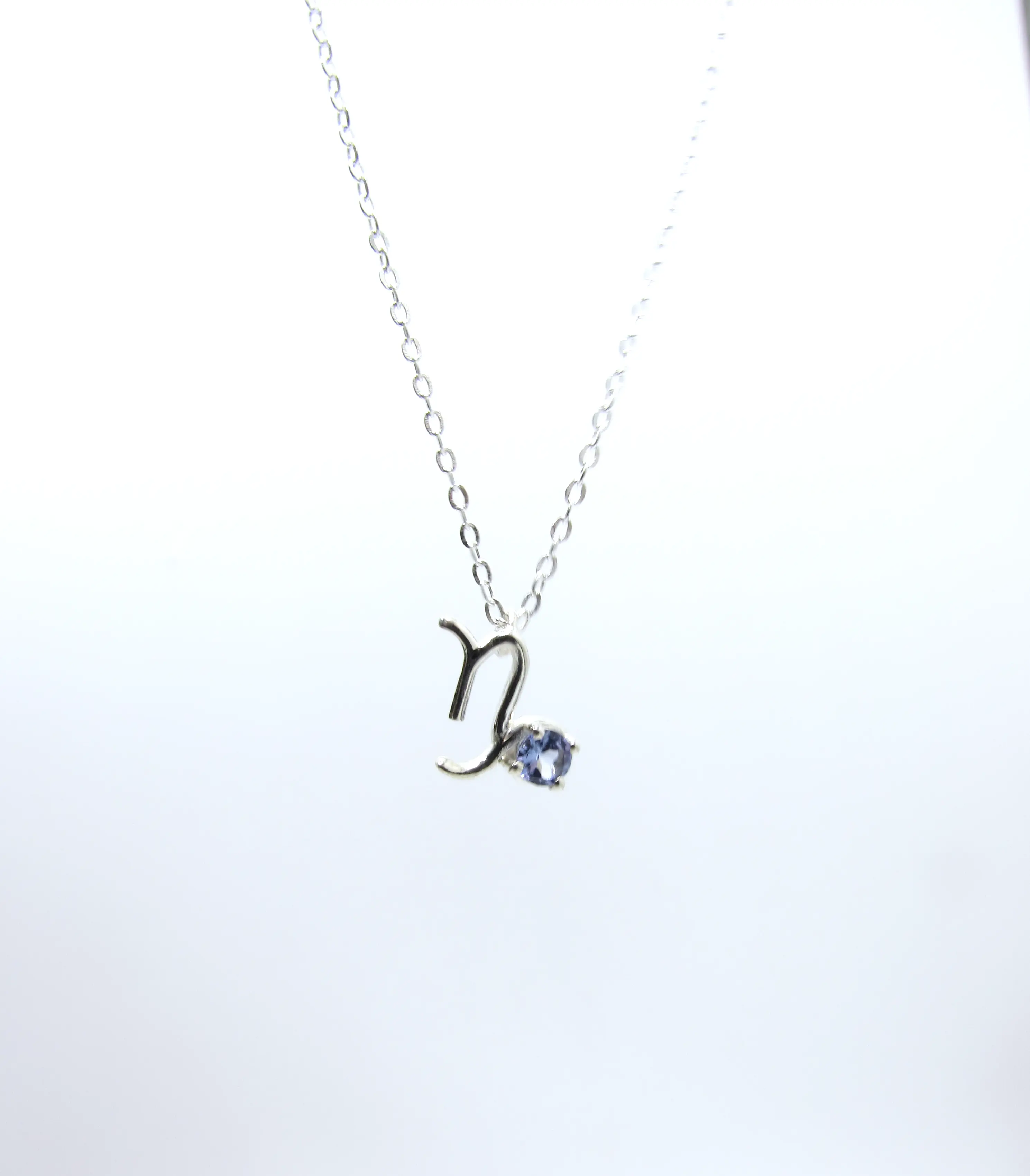 Capricorn Zodiac Pendant - Tanzanite – Sterling Silver
