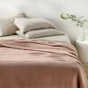 Casaluna Rayon from Bamboo Matelasse Blanket Lightweight Bedroom