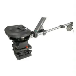 212 MAIN Scotty Depthpower 30 Electric Downrigger - Heavy Duty Stainless Steel Model with Rod Holder, Swiveling Swivel Base, Pedestal Mount